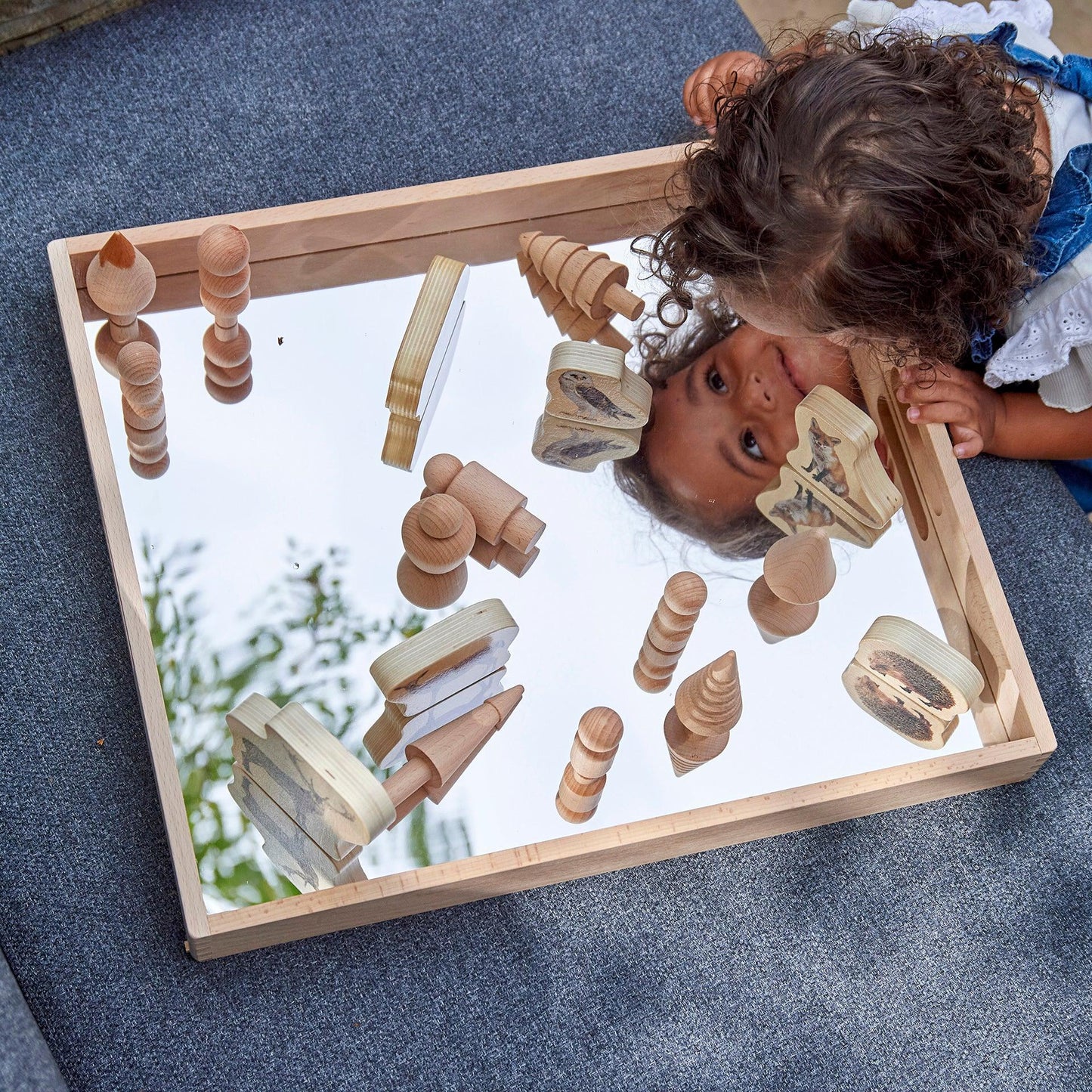 Houten Spiegelbak