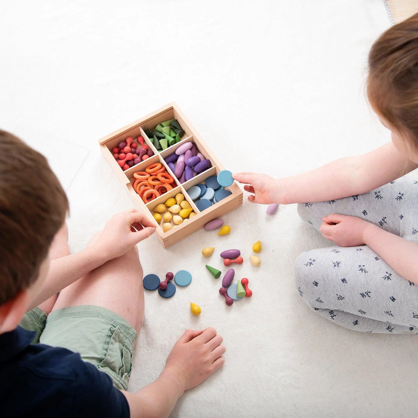 Houten Schatten | Sorteerset (108 incl. sorteerbakje)