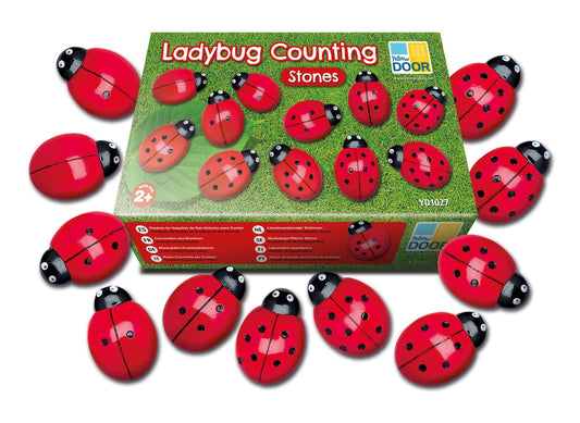 Ladybug Counting Stones