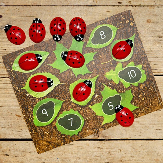 Ladybug Counting Cards